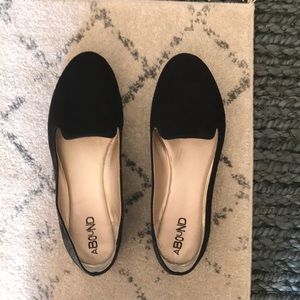 Abound Black Suede Kiley Loafers 8.5
